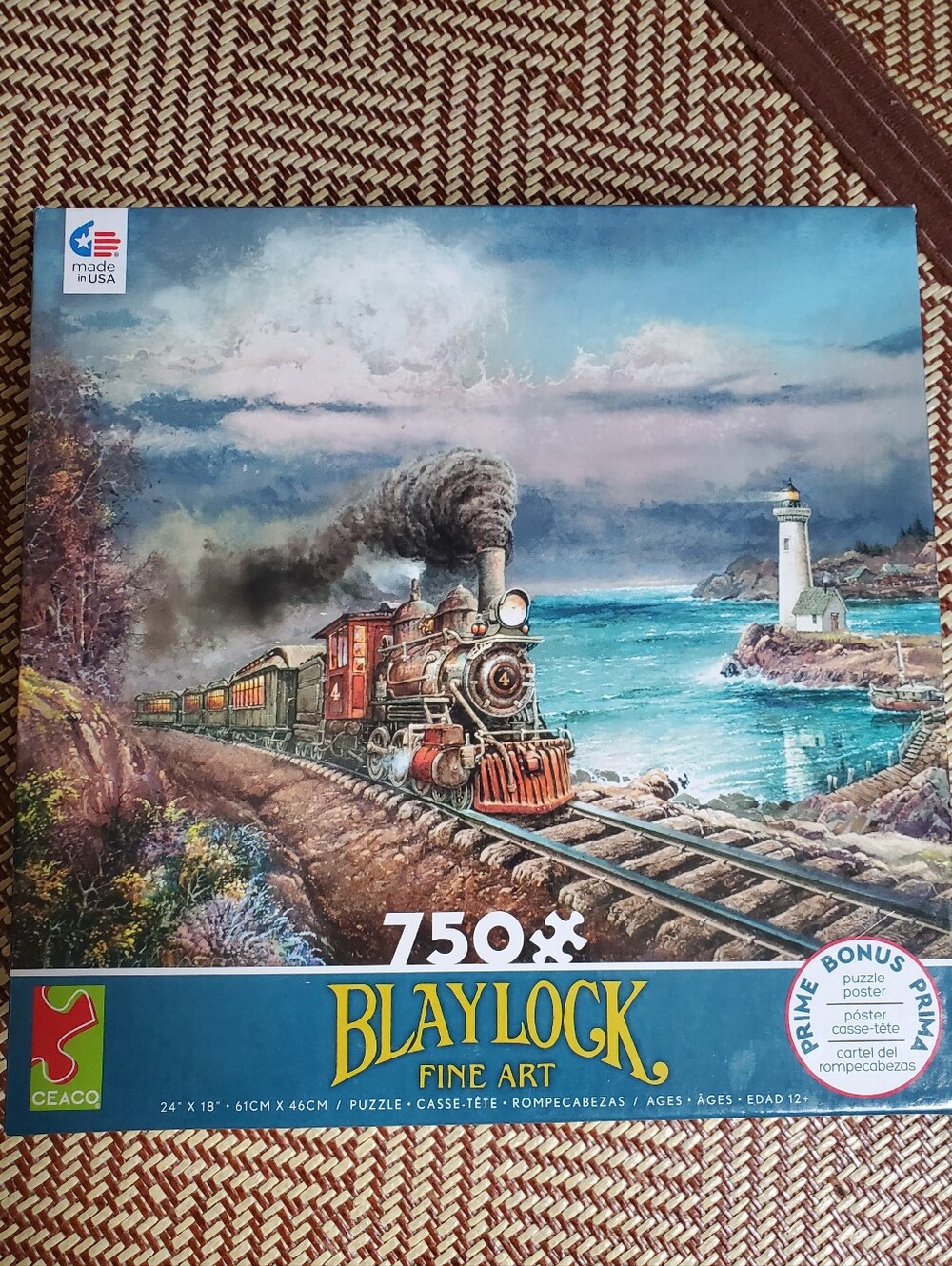 Blaylock Fine Art 750-Piece Train Coastal Puzzle